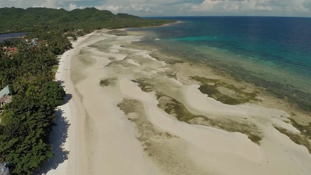 Philippine beach. Aerial view. Anda City.