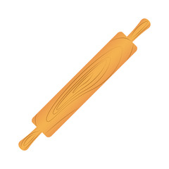 Flat icon rolling pin. Vector illustration.