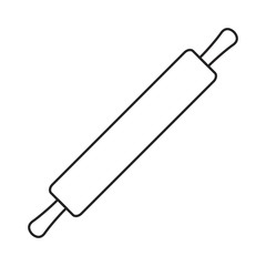 Line icon kitchen rolling pin. Vector illustration.