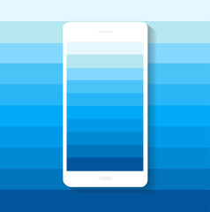 smartphone icon material design blue
