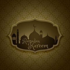 islamic ramadan festival greeting design