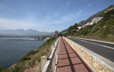 GORDON'S BAY WESTERN CAPE SOUTH AFRICA  A pedestrian walkway on the Whale watching coastal route at Gordon's Bay Southern Africa