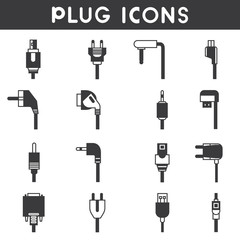 electric plug icons