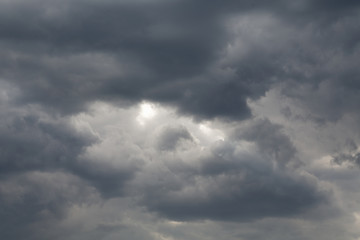 skylight in the storm clouds summer