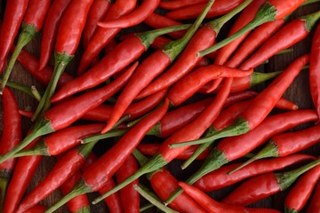 red chili peppers as background