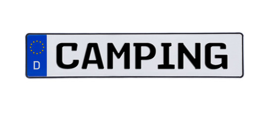 Camping Schild
