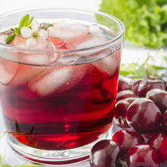 Chilled cherry juice