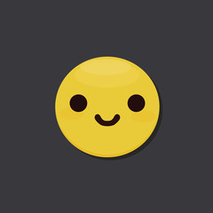 Smiling emoticon with smiling eyes