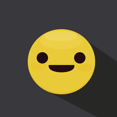 Smiley Face. Smile. Flat Vectpr