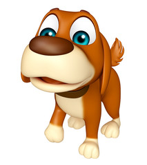 Naklejka premium fun Dog funny cartoon character