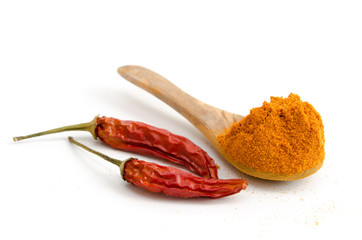 Cayenne-Pfeffer und getrocknete Chilischoten