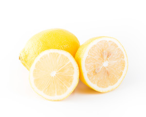 Lemon isolated on white background. With clipping path