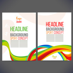 Vector template design Brochure