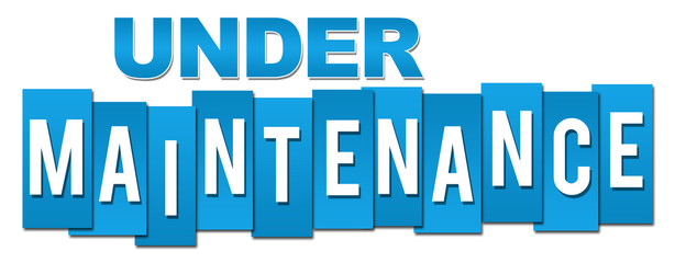 Under Maintenance Blue Professional 