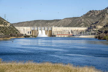 reservoir of Mequinenza. Aragon, Spain