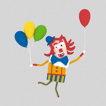 Payaso, buf&oacute;n,  creativo