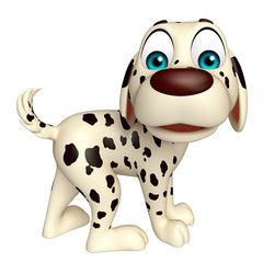 Dog funny cartoon character
