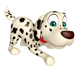 Dog funny cartoon character