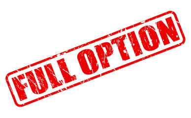 FULL OPTION red stamp text