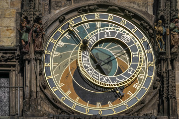 Astronomical clock at the Old Town City Hall in Prague