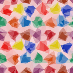 Abstract Background, Colorful Low Poly Design. Vector