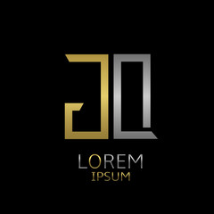 Fototapeta premium GQ letters logo