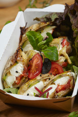 natural healthy food vegetables, herbs, mushrooms, cheese