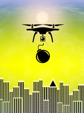 Terrorists Treat from Drones. The horror vision that drones could be used by terrorists 