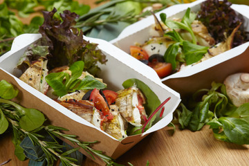 natural healthy food vegetables, herbs, mushrooms, cheese