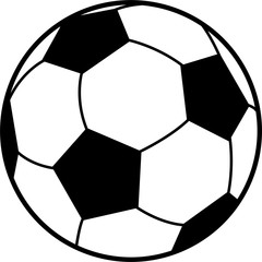 Fototapeta premium Fußball als Vektor Grafik