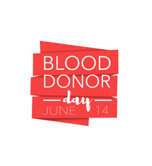 Blood donor day, june 14th