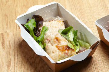 omelet with steamed vegetables and greens healthy natural food