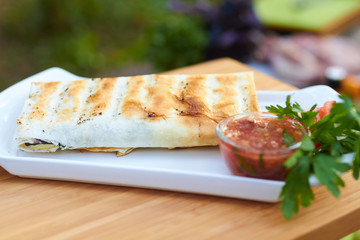 fresh vegetables at a picnic