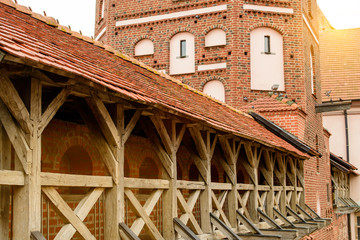 Medieval castle in village Mir in Belarus