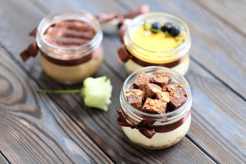 Assorted jar cakes