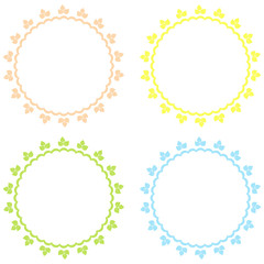 Set of 4 round frames