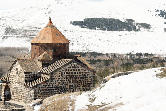 Ancient monastery Sevanavank in Armenia
