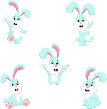 cute rabbit cartoon collection