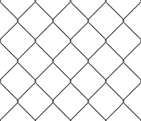 Seamless texture metal mesh fence