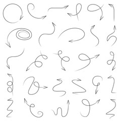 hand drawn sketch of arrows