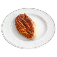 Traditional Turkish Pastry on a white plate