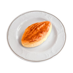 Traditional Turkish Pastry on a white plate