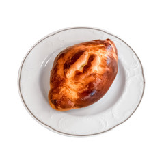 Traditional Turkish Pastry on a white plate