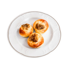 Traditional Turkish Pastry on a white plate