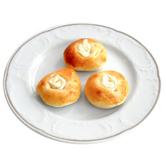 Traditional Turkish Pastry on a white plate