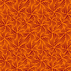 Naklejka premium Seamless Red Geometric Striped Pattern. Vector Background