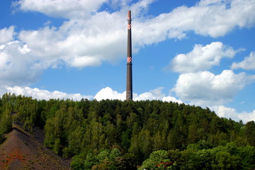 Fototapeta premium industrial mining landscape in germany