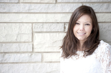 Happy Young Female Model