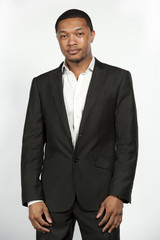 Hip and Trendy Formal Black Male
