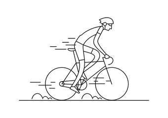 Cycliste fil de fer